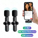 Wireless Lavalier Dual Microphone - Tuzzut.com Qatar Online Shopping