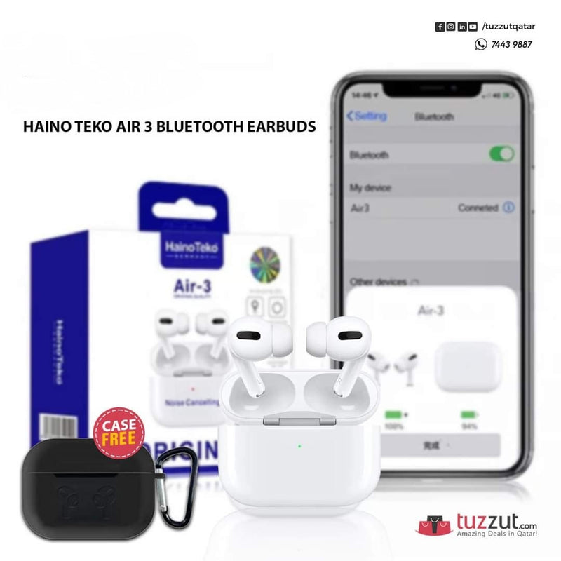 HainoTeko Air 3 Bluetooth Wireless Headset - Tuzzut.com Qatar Online Shopping