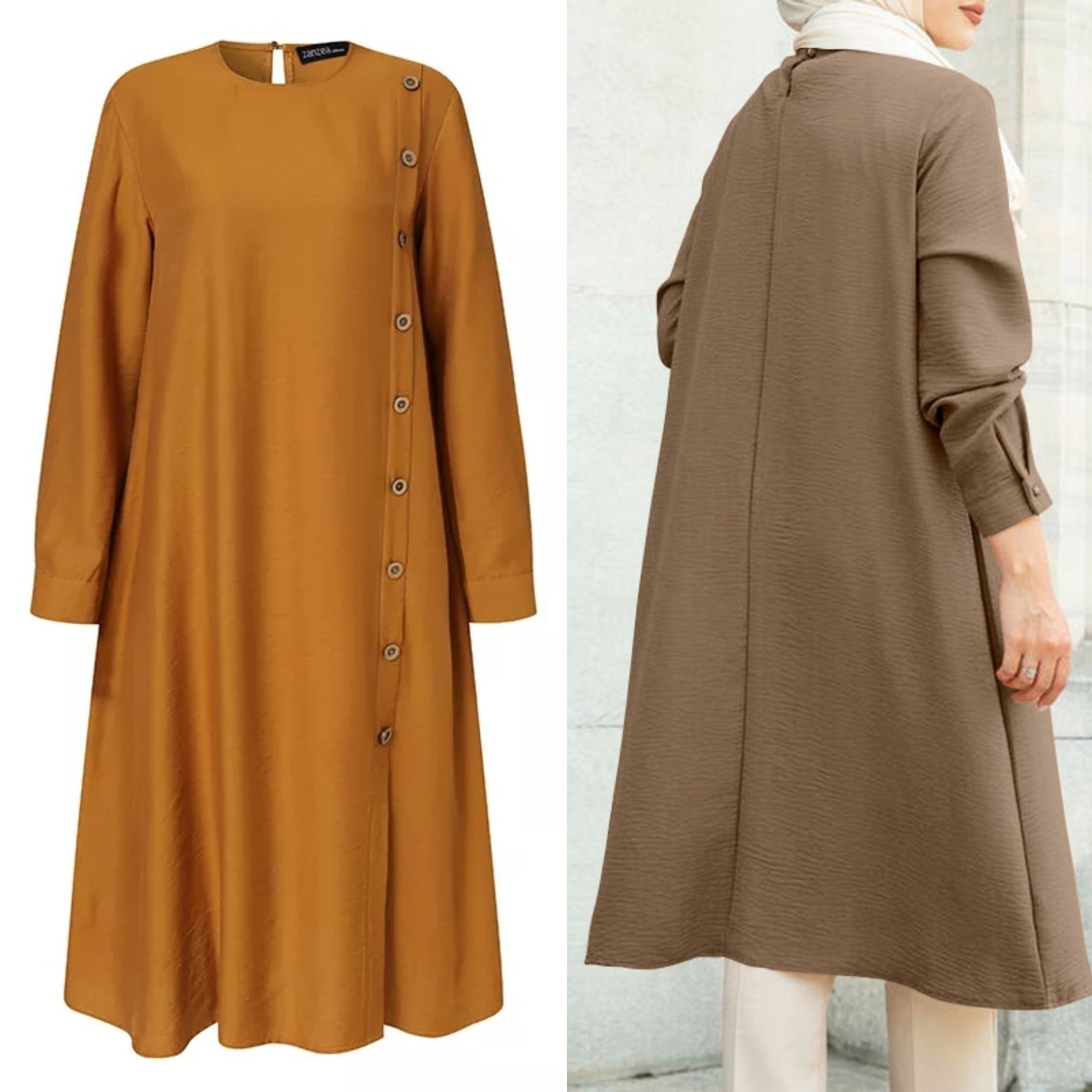 Modest Turkish Style Long Tunic Top - MT300 Modest Turkish Style Long Tunic Top - MT300