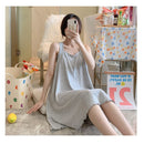 Women's Nighty Sling Loose Fit Soft Padded Sleepwear - A1022 - Tuzzut.com Qatar Online Shopping