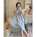 Women's Nighty Sling Loose Fit Soft Padded Sleepwear - A1022 - Tuzzut.com Qatar Online Shopping