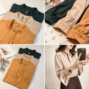 Women’s Stylish Blouse Top with Loose Puff Sleeves - Tuzzut.com Qatar Online Shopping