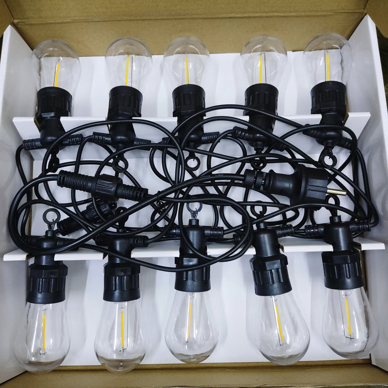 Outdoor 5m String light 10x A60 LED Filament Bulbs Lamp - Tuzzut.com Qatar Online Shopping