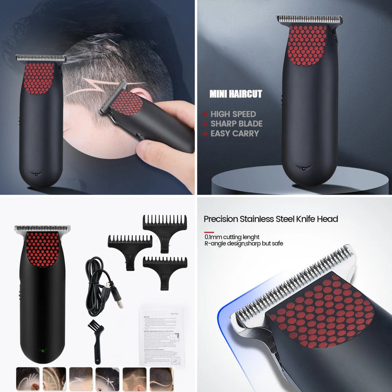 Mini Professional Rechargeable Hair Clipper Trimmer RQ817 - TUZZUT Qatar Online Store