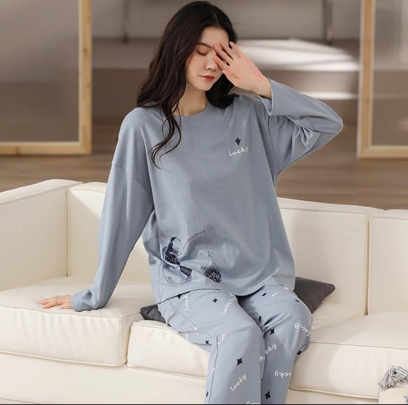 Buy Shapes and Curves Basic Long Sleeves Silk Pajama Set Lounge Wear  Sleepwear 2024 Online