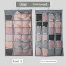 Double Sided Underwear Storage Bag Folding Hanging Bra Clother Organizer Hanger Clothes Organizer for Wardrobe Closet Organizer - Tuzzut.com Qatar Online Shopping