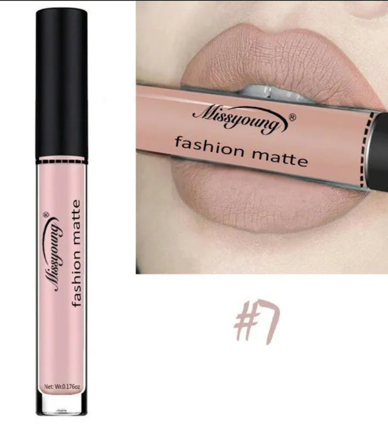 Missyoung Matte Lipstick Waterproof Makeup Pencil Velvet Pigments Beauty Lips