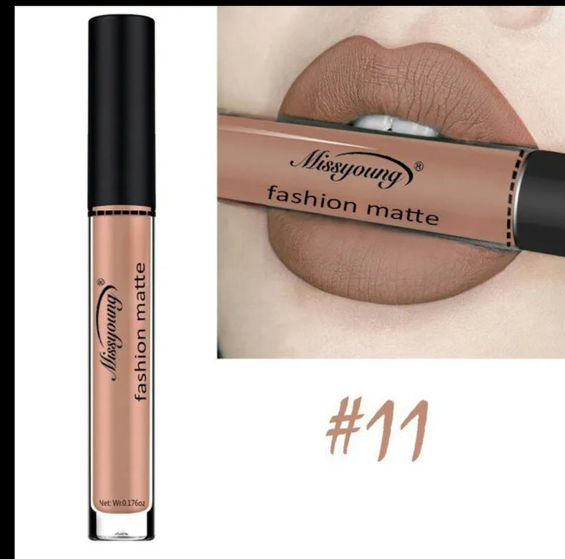 Missyoung Matte Lipstick Waterproof Makeup Pencil Velvet Pigments Beauty Lips - Tuzzut.com Qatar Online Shopping