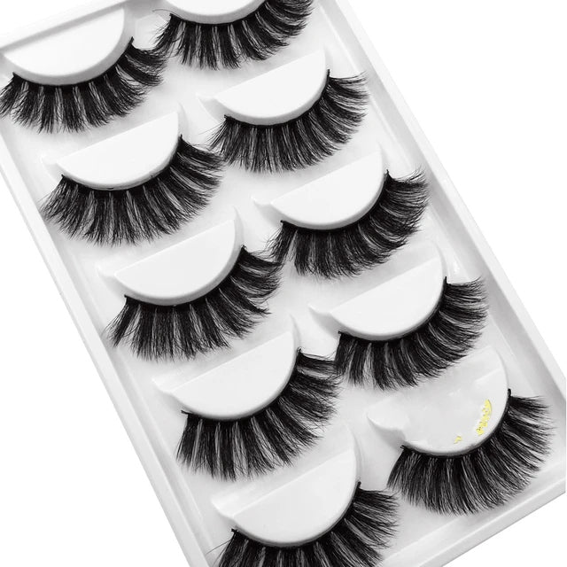 5 pairs Natural False Eyelashes 3d Mink Lashes Soft Eyelash 5 pairs Natural False Eyelashes 3d Mink Lashes Soft Eyelash