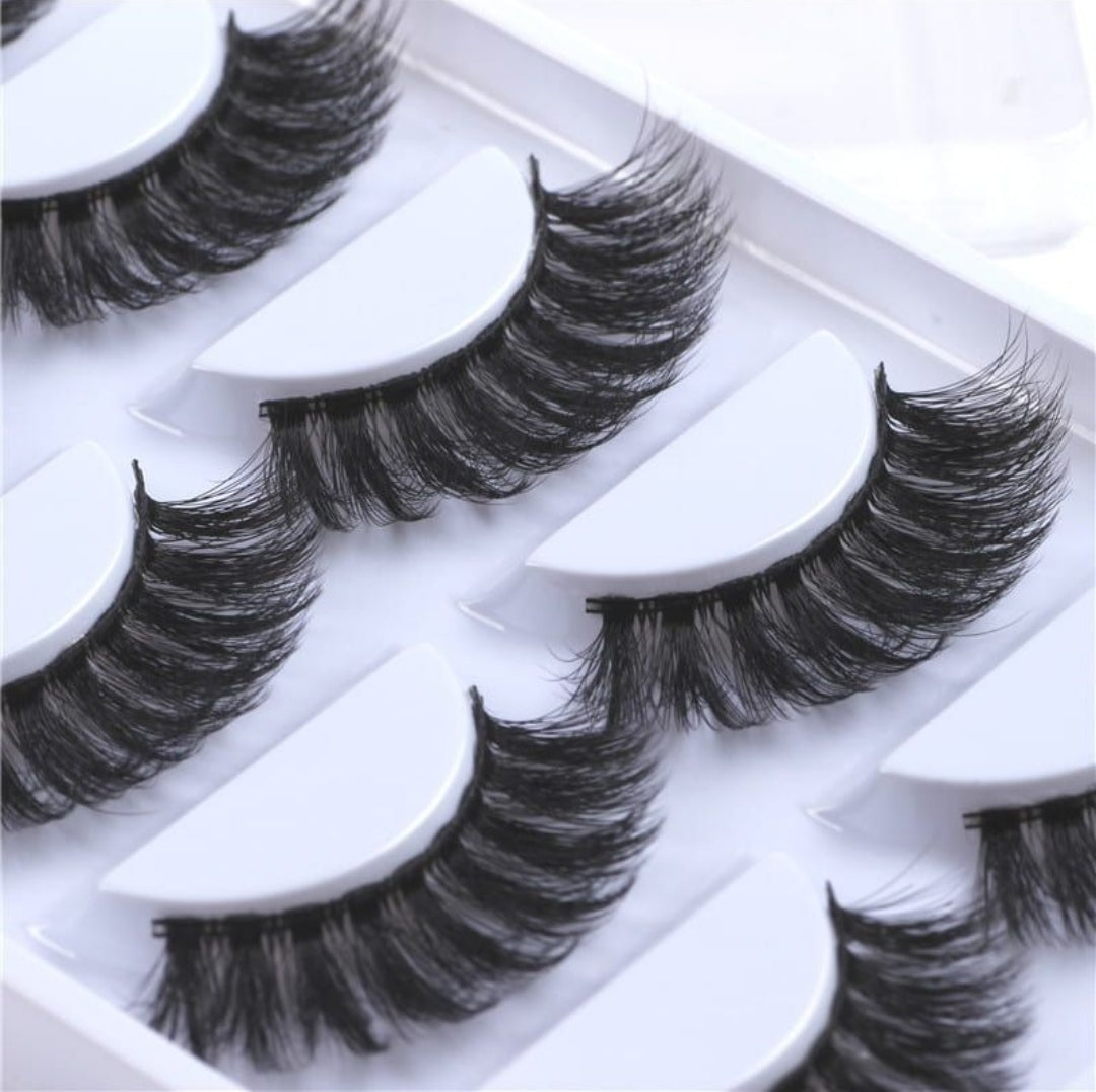5 pairs Natural False Eyelashes 3d Mink Lashes Soft Eyelash 5 pairs Natural False Eyelashes 3d Mink Lashes Soft Eyelash