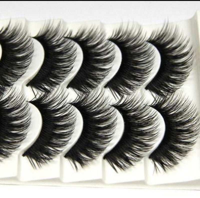 5 pairs Natural False Eyelashes 3d Mink Lashes Soft Eyelash - Tuzzut.com Qatar Online Shopping