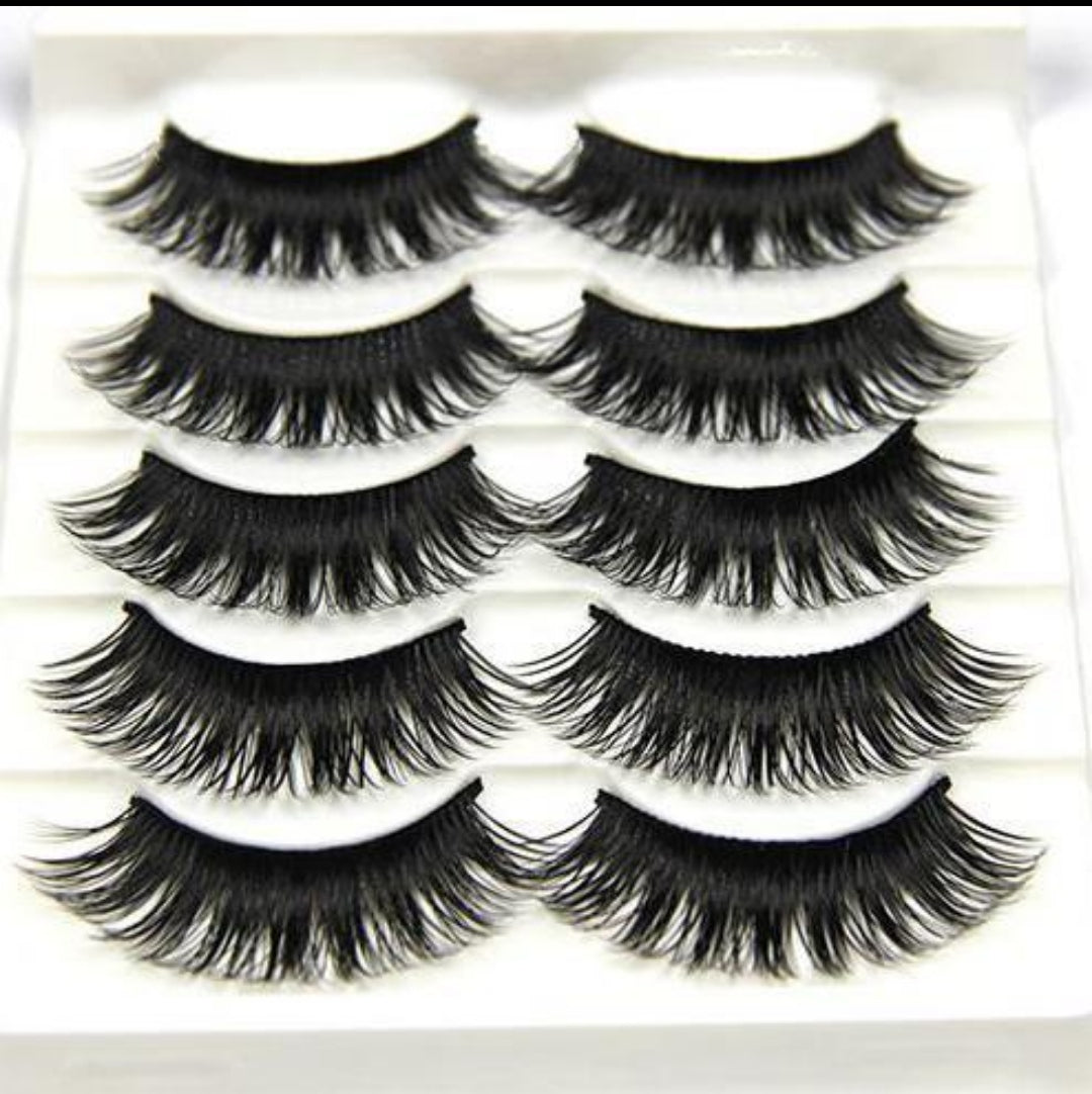 5 pairs Natural False Eyelashes 3d Mink Lashes Soft Eyelash 5 pairs Natural False Eyelashes 3d Mink Lashes Soft Eyelash