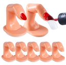 5Pcs/Pack UV Gel Manicure Tools Display Practice Fake Finger Adjustable False Fingernails Adhesive Fixed Nail Art Model - Tuzzut.com Qatar Online Shopping