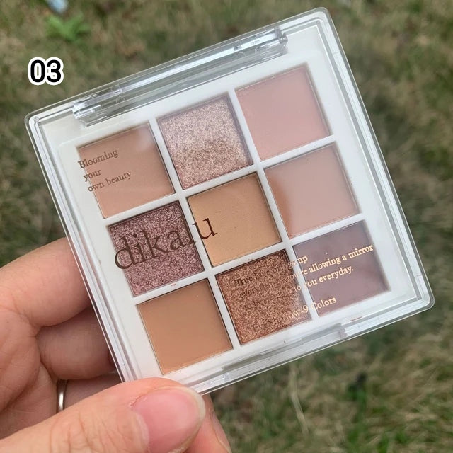 9Eyeshadow Palette Matte Glitter Eye Shadow Makeup Cosmetics For Women 9Eyeshadow Palette Matte Glitter Eye Shadow Makeup Cosmetics For Women