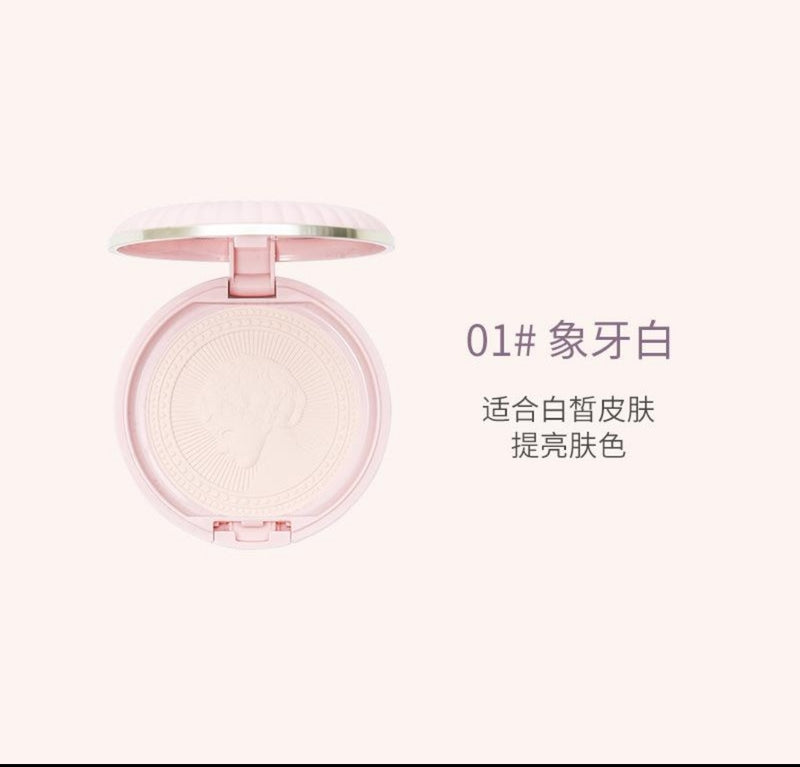 HOJO Embossed Feather Soft Honey Powder Cake Light Delicate Concealer Oil Control Makeup Invisible Pores Lasting Face Makeup - Tuzzut.com Qatar Online Shopping