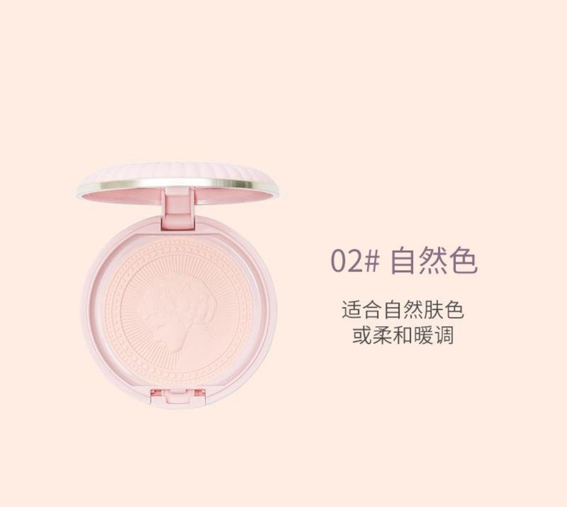 HOJO Embossed Feather Soft Honey Powder Cake Light Delicate Concealer Oil Control Makeup Invisible Pores Lasting Face Makeup - Tuzzut.com Qatar Online Shopping