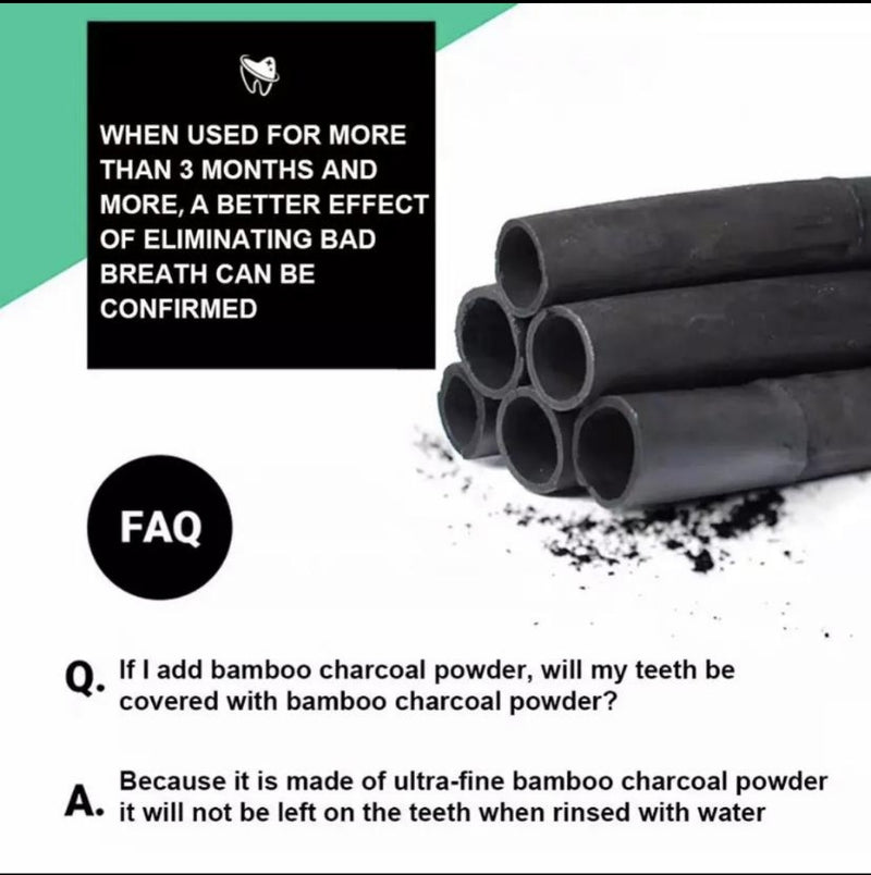 Bamboo Charcoal Toothpaste - Tuzzut.com Qatar Online Shopping