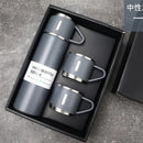 500ml 3 in 1 Stainless Steel Vacuum Flask Bottle With Cup Set - Business Gift Set - Tuzzut.com Qatar Online Shopping