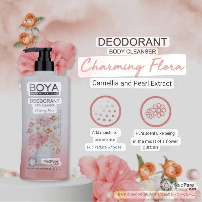 Boya Deodorant Body Cleanser 500ml - Made in Thailand - Tuzzut.com Qatar Online Shopping