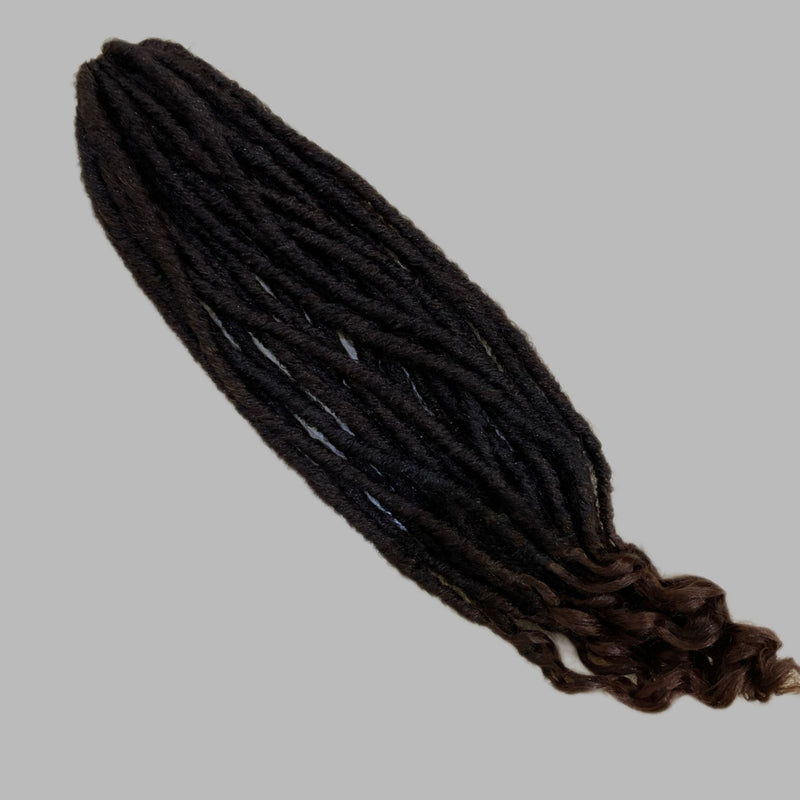 20 inch Soft Natural Soft Synthetic Hair Extension 24 Strands Brown S3912207 - Tuzzut.com Qatar Online Shopping