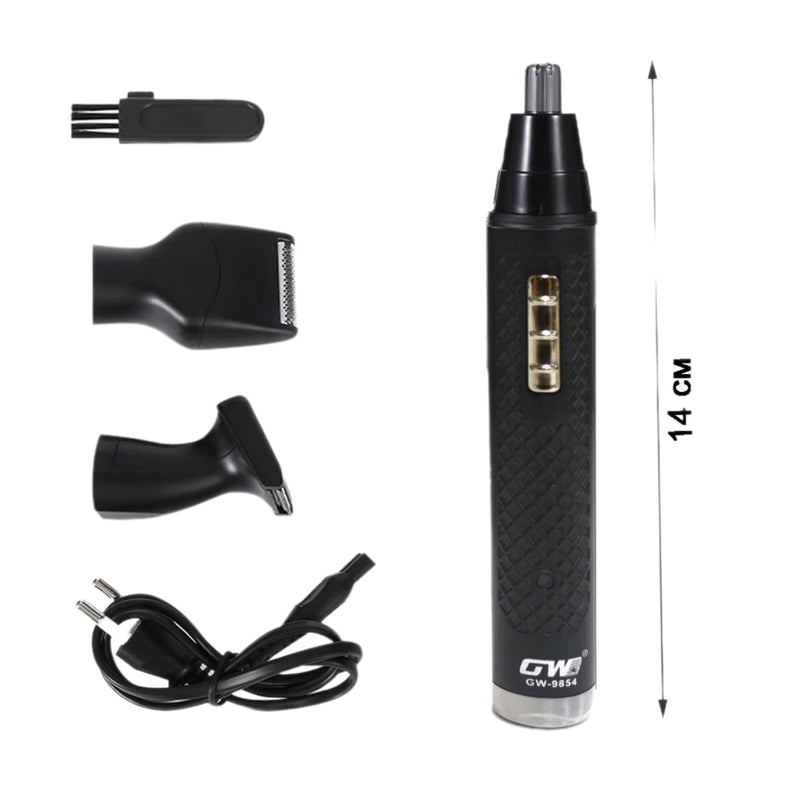 3 in 1 Nose Hair Trimmer and Shaver GW-9854 - Tuzzut.com Qatar Online Shopping