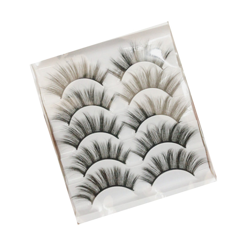5 pairs Natural False Eyelashes 3d Mink Lashes Soft Eyelash - Tuzzut.com Qatar Online Shopping