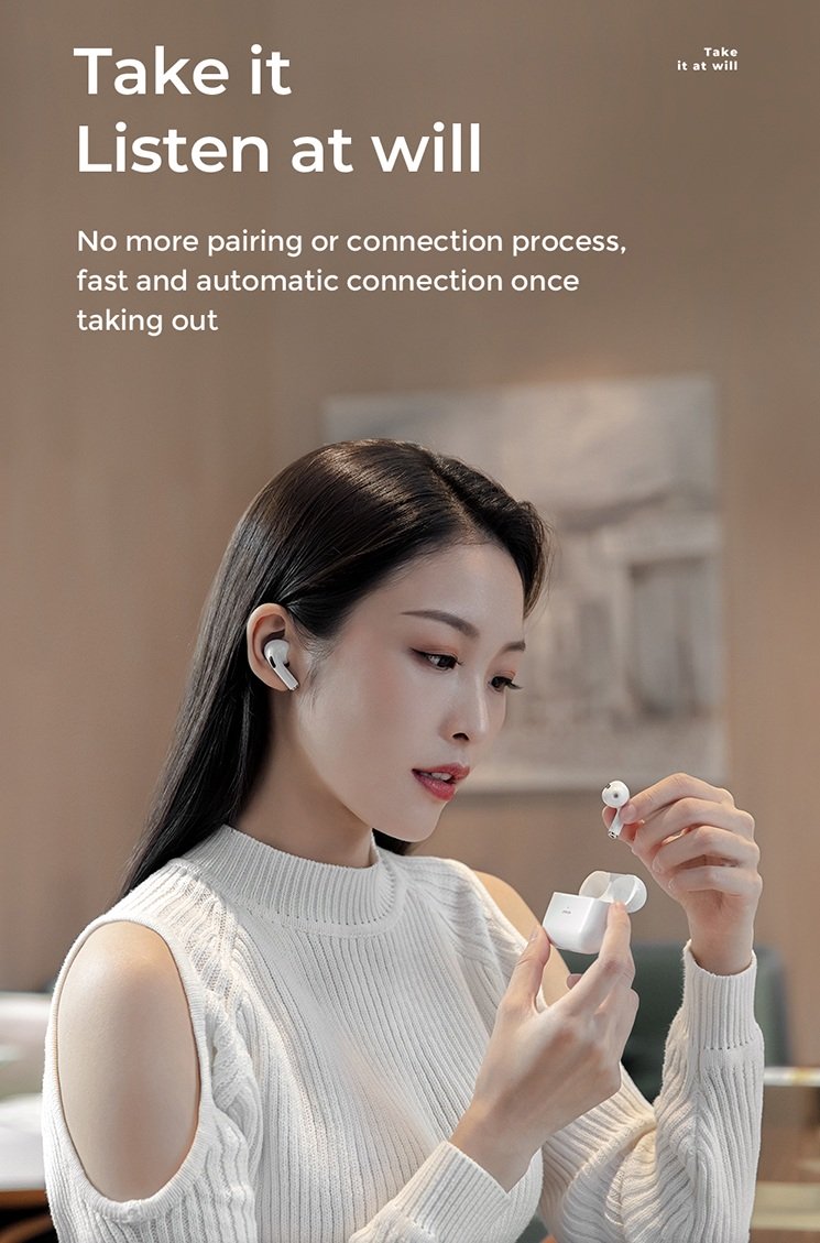 Joyroom JR-T03 Pro In-Ear Design Wireless Earbuds - Tuzzut.com Qatar Online Shopping