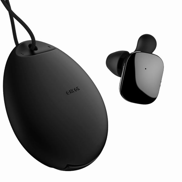 Baseus Encok W02 TWS Mini Earphone With Microphone - Black - Tuzzut.com Qatar Online Shopping
