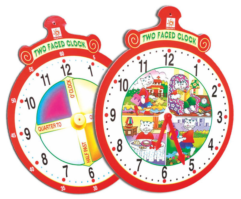 Two Faced Clock - Tuzzut.com Qatar Online Shopping