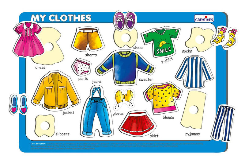 Play ‘N’ Learn 2 in 1-My Clothes & In the Bathroom - Tuzzut.com Qatar Online Shopping