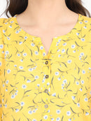 Women Yellow Casual Top - Tuzzut.com Qatar Online Shopping