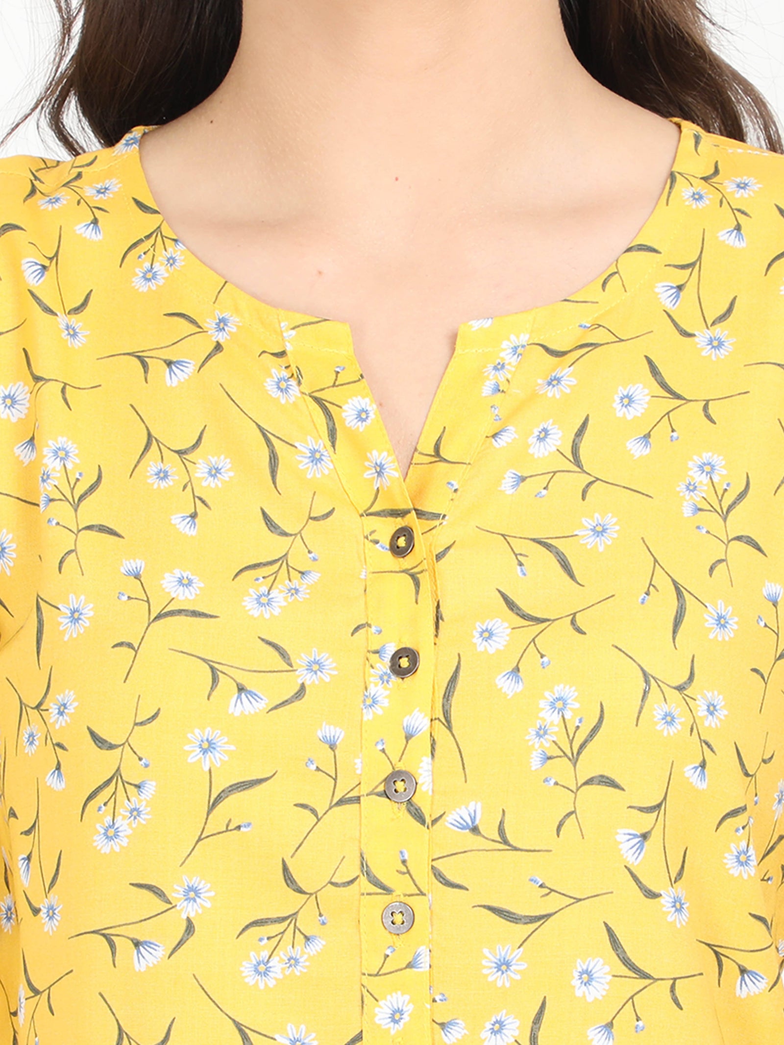 Women Yellow Casual Top Women Yellow Casual Top