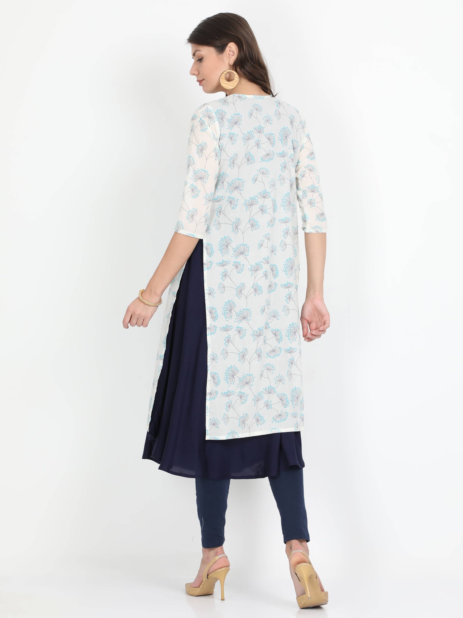 Women Long Kurta with Detachable Top Women Long Kurta with Detachable Top