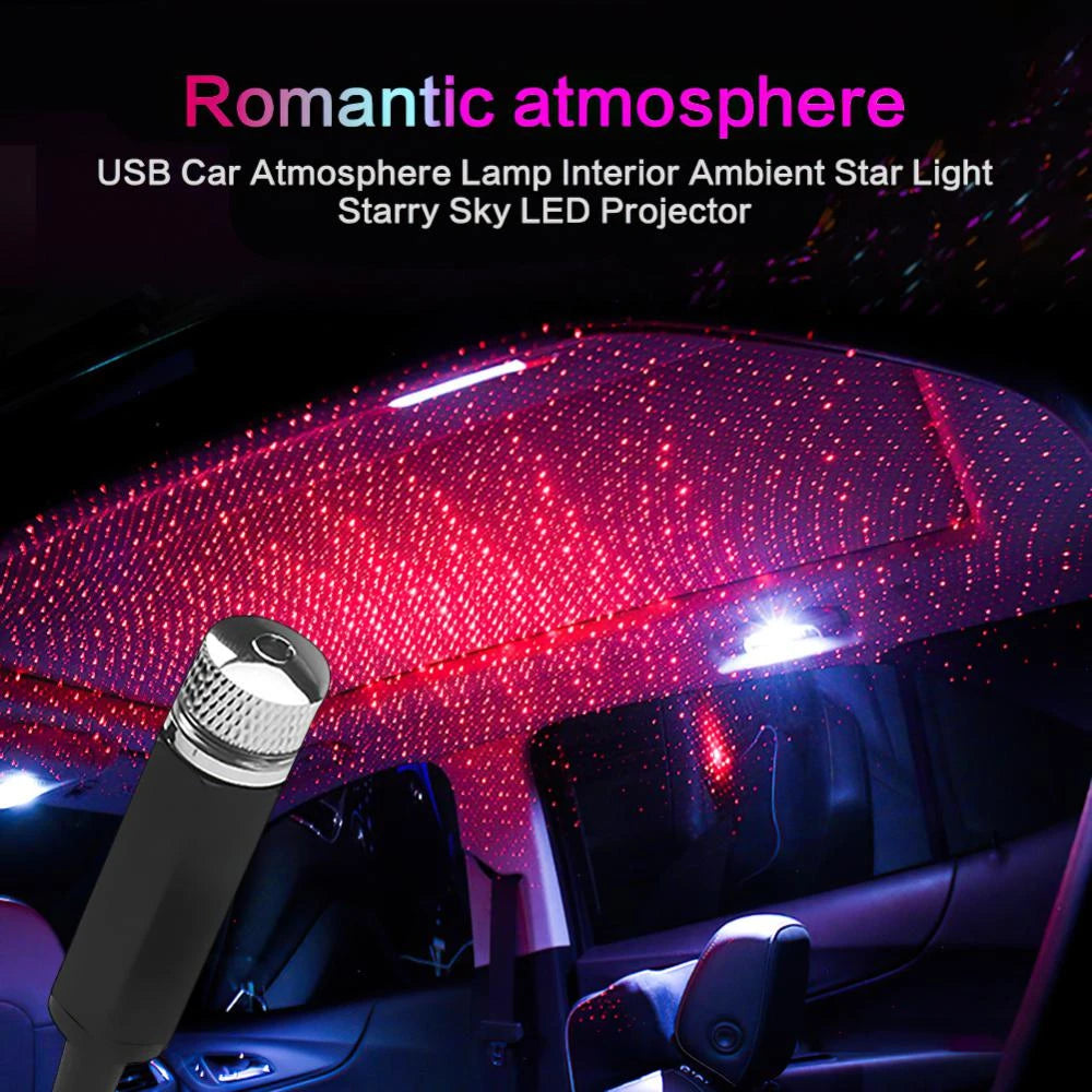 Mini LED Car Roof Star Night Light Projector Atmosphere Galaxy Lamp US
