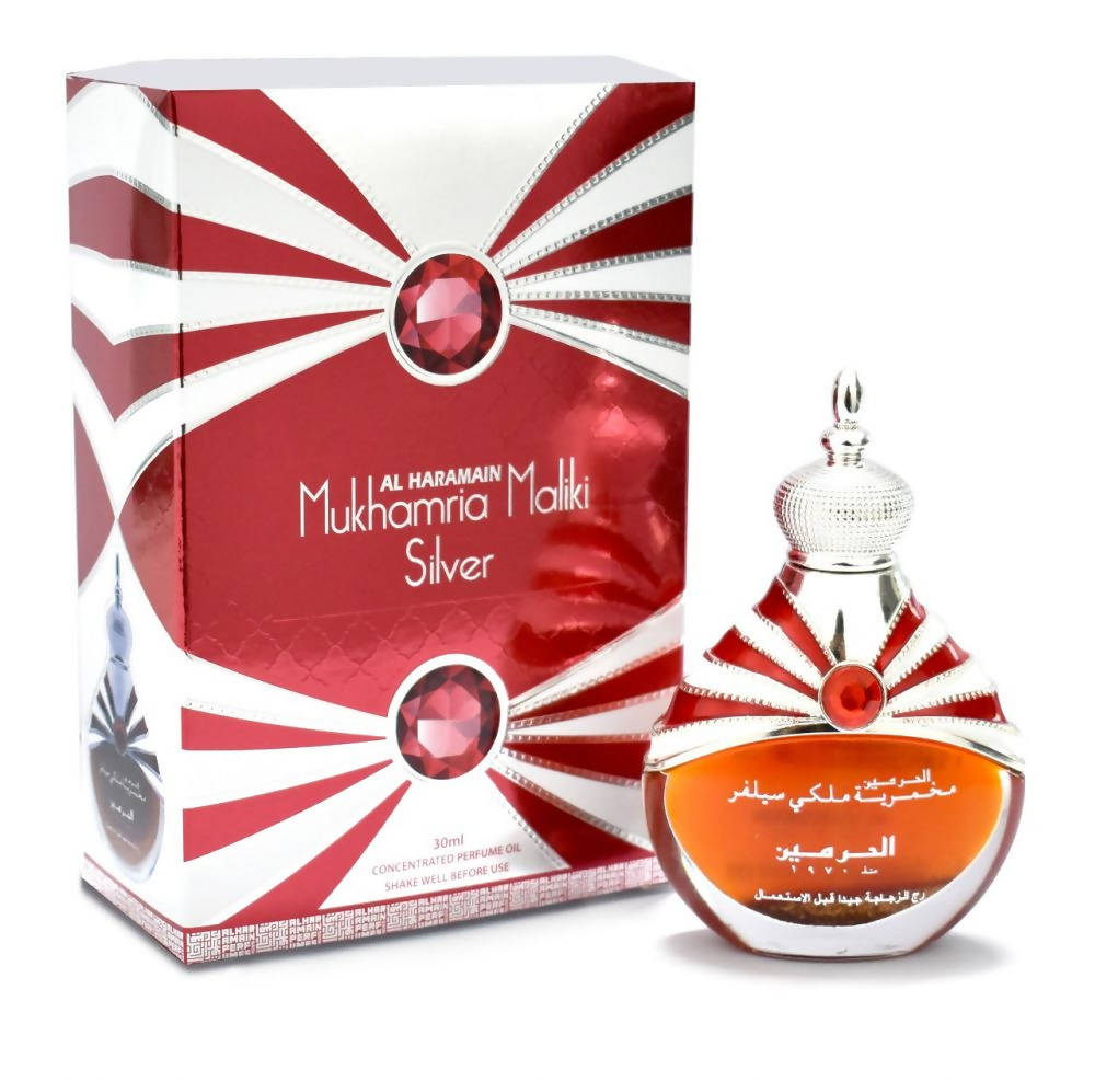 AL HARAMAIN MUKHAMRIA MALIKI SILVER 30ML AL HARAMAIN MUKHAMRIA MALIKI SILVER 30ML