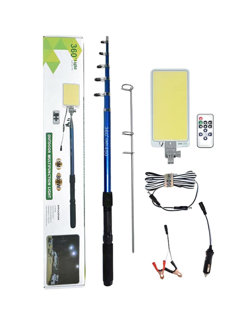 360° Light Multifunction Outdoor LED Fishing Rod Light 5M Camping Lantern Lamp with IR Remote 3 Modes 800W 360° Light Multifunction Outdoor LED Fishing Rod Light 5M Camping Lantern Lamp with IR Remote 3 Modes 800W