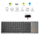Mini Foldable Bluetooth Keyboard with Touchpad - Tuzzut.com Qatar Online Shopping