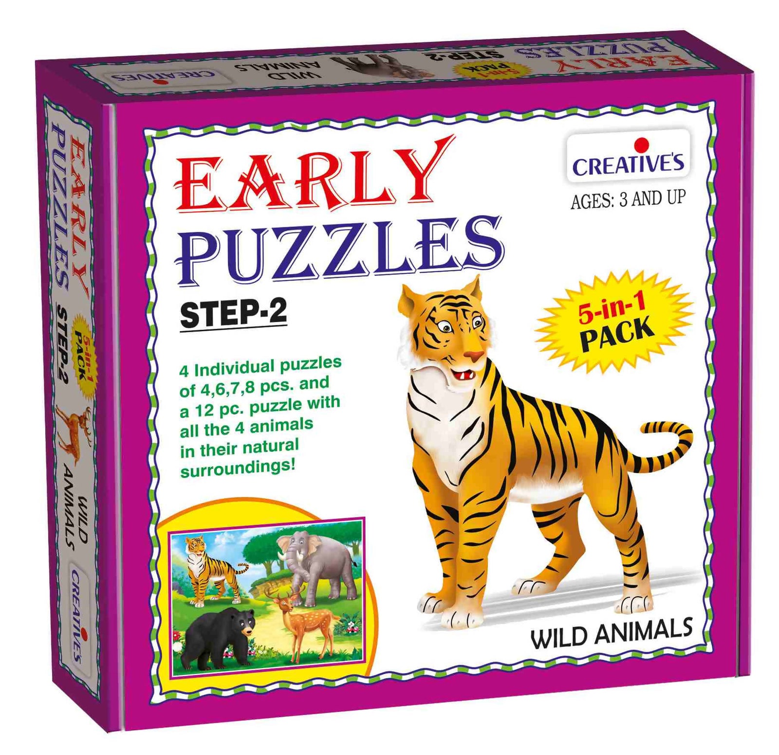Early Puzzles Step II-Wild Animals Early Puzzles Step II-Wild Animals