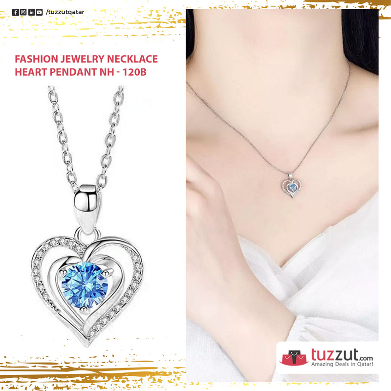 Women's Fashion Heart Pendant Necklace Jewelry NH-120 - TUZZUT Qatar Online Store