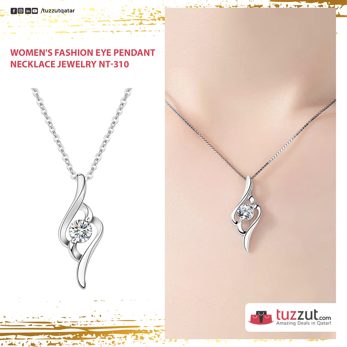 Women's Fashion Eye Pendant Necklace Jewelry NT-310 Women's Fashion Eye Pendant Necklace Jewelry NT-310