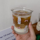 Nice and lovely glass ins style coffee drink Daily office breakfast Tulip flower cartoon design Children's drinking cup S3210789 - Tuzzut.com Qatar Online Shopping