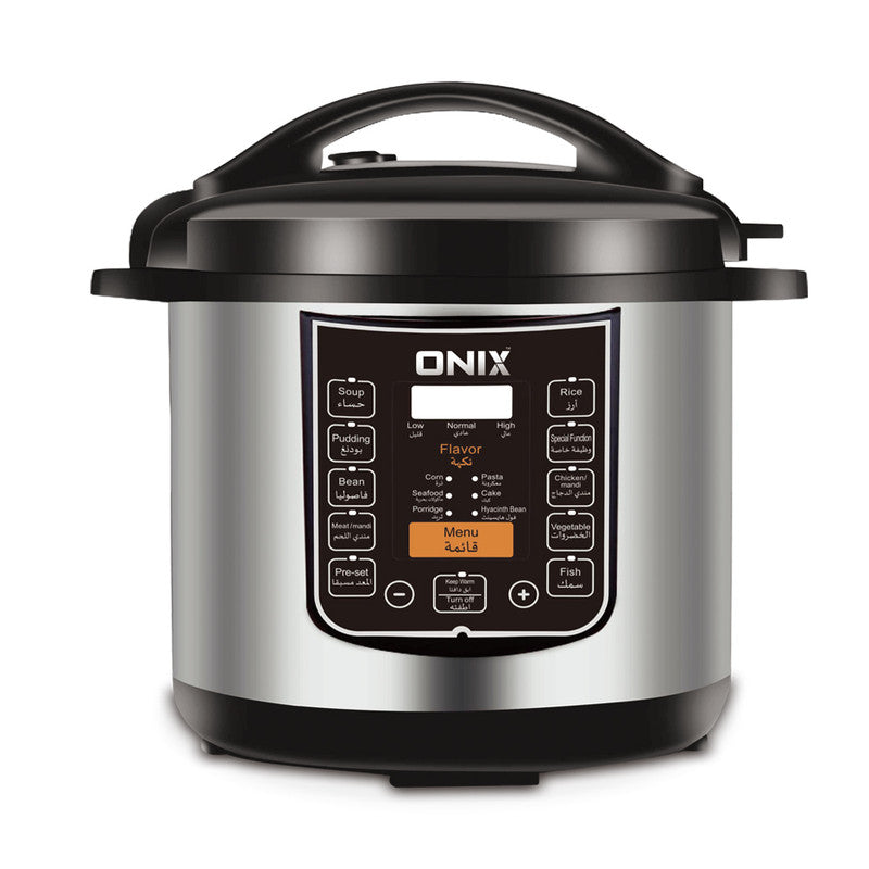 Onix OEPC 8-liter 1300W Electric Pressure Cooker with 14 Main Cooking Functions - Tuzzut.com Qatar Online Shopping