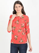 Women Printed Casual Short top - Tuzzut.com Qatar Online Shopping