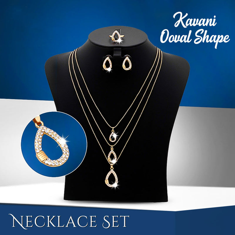 Kavani Ooval Shape Necklace Set - OK32933 - TUZZUT Qatar Online Store