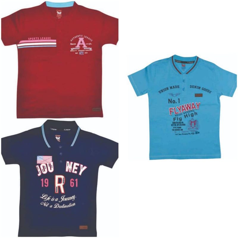 Boys Polo T-shirt pack of 3 - Tuzzut.com Qatar Online Shopping