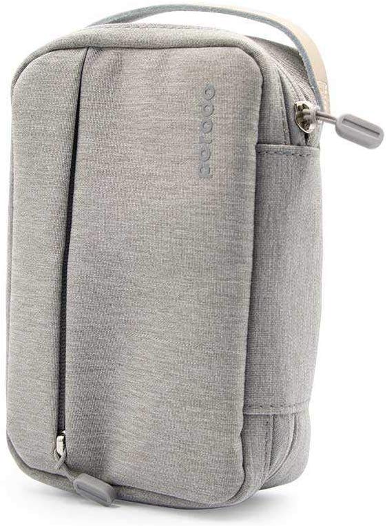 Porodo 8.2" Convenient Storage Bag IPX3 Water-Resistant Fabric (Without USB Port) - Gray - TUZZUT Qatar Online Store