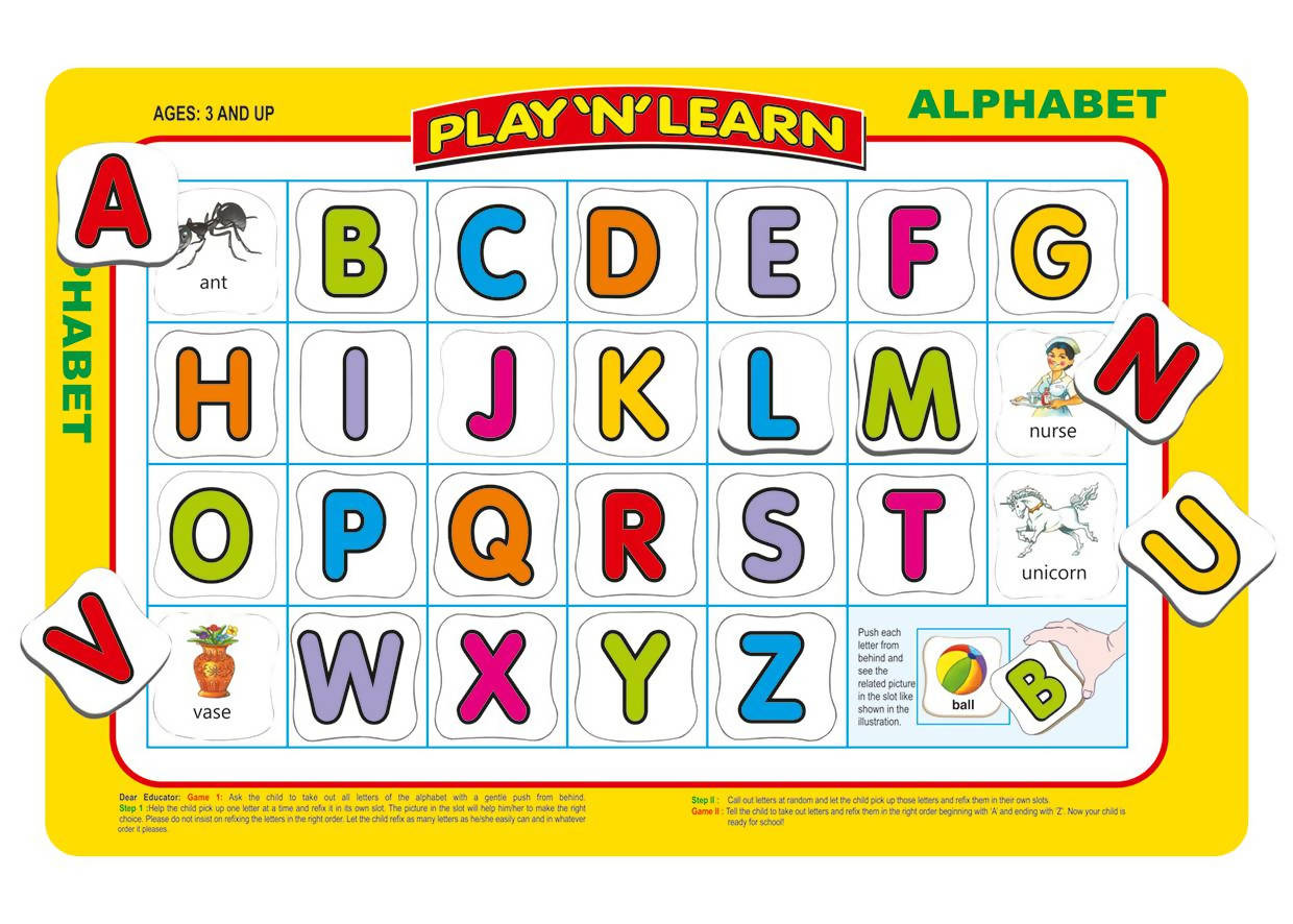 Play ‘N’ Learn 2 in 1- Alphabet-Upper & Lowercase Play ‘N’ Learn 2 in 1- Alphabet-Upper & Lowercase