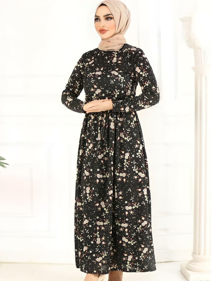 Turkish Women's Crepe Wrap Maxi Dress - TM801 - Tuzzut.com Qatar Online Shopping