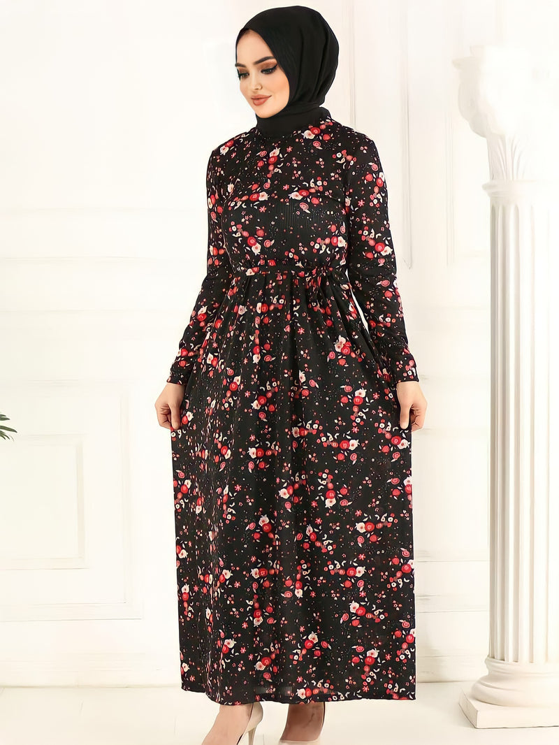 Turkish Women's Crepe Wrap Maxi Dress - TM803 - Tuzzut.com Qatar Online Shopping