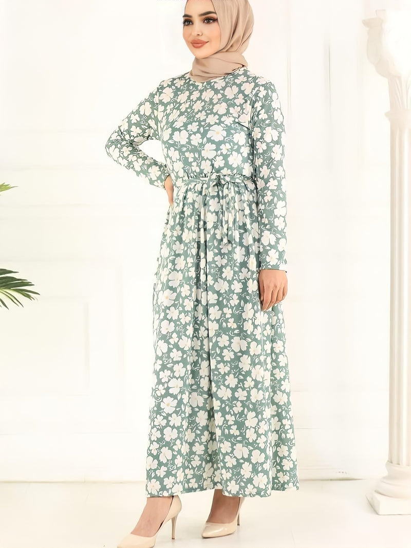 Turkish Women's Crepe Wrap Maxi Dress - TM805 - TUZZUT Qatar Online Store